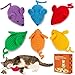 Retro Shaw Catnip Toys Crochet Mouse 6 Pcs 100 Natural Catnip Silvervine Blend Yarn Cat Nip Mice Durable HandKnitted Teething Chew Toy for Indoor Cats Kittens Interactive Play Dental Care - Image 3