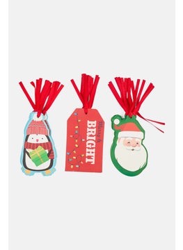 VOTUM Set of 30 Pieces Jumbo Chirstmas Gift Tags, Red Combo  - Image 1