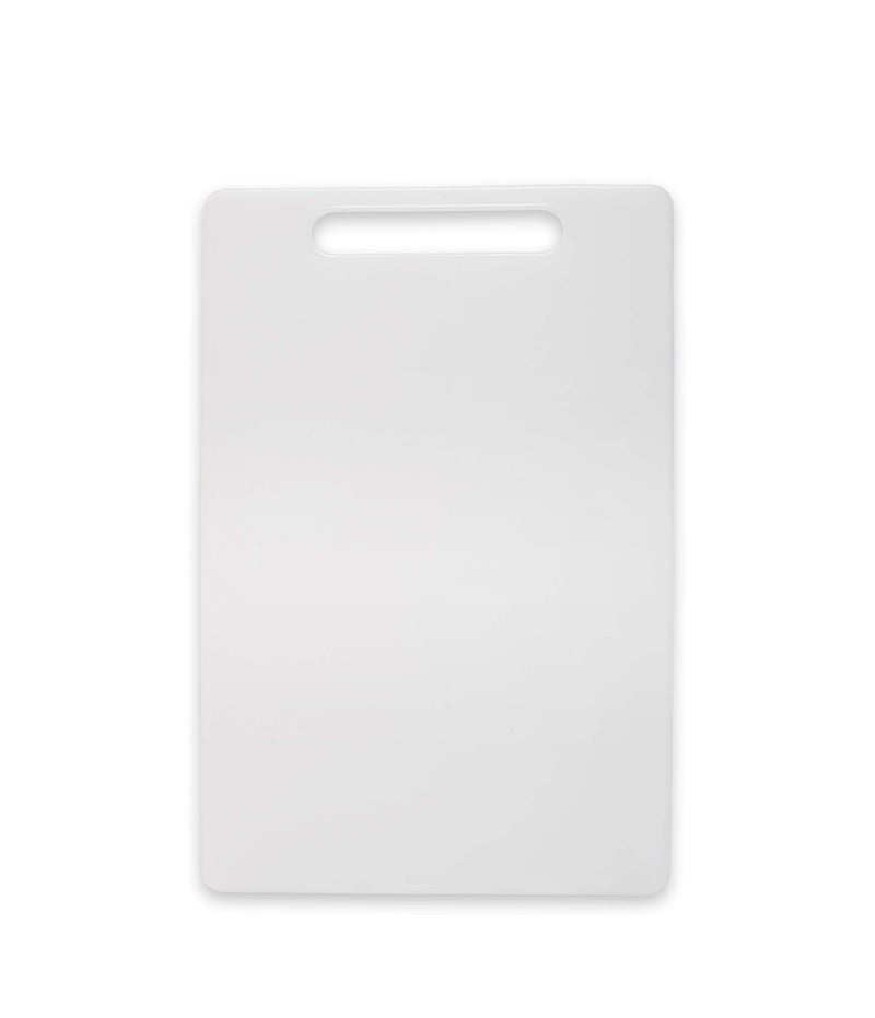 URMILA PLASTIC ® Premium 8mm Thick/Long Lasting BPA Free Kitchen Chopping Boards Cutting Board Plastic with Handle for Regular Use (Small) - White - Image 1