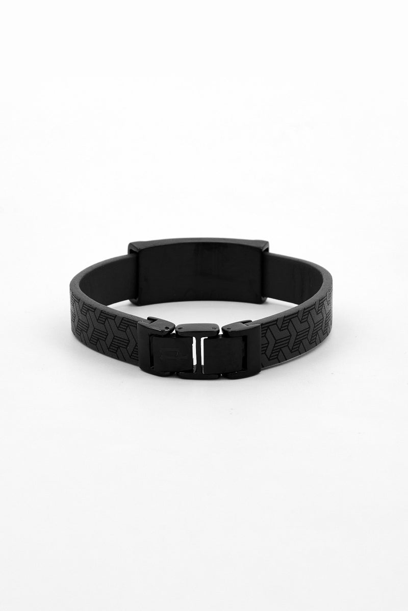 POLICE Men Leather Fashionable Bracelet, Grey - Image 3