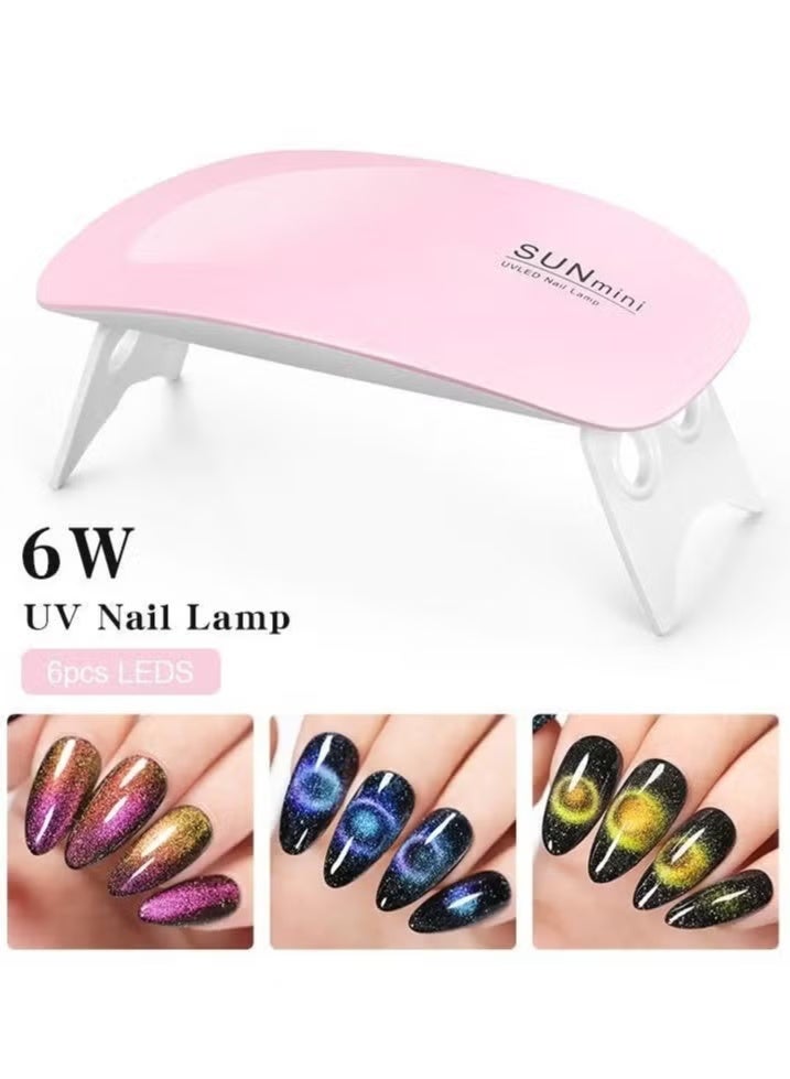 SUNmini USB Portable LED UV Nail Dryer Pink/White - Image 1