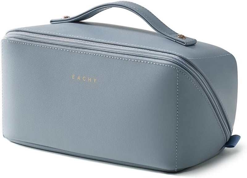 EACHY Travel Makeup Bag,Large Capacity Cosmetic Bags for Women,Waterproof Portable Pouch Open Flat Toiletry Bag Pattern Makeup Bag - Image 1