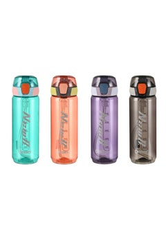 800ml Water Bottle  Tritan Material Non-Toxic BPA Free - Fast Flow - Flip Top Leak Proof Lid and One Click Open, Green