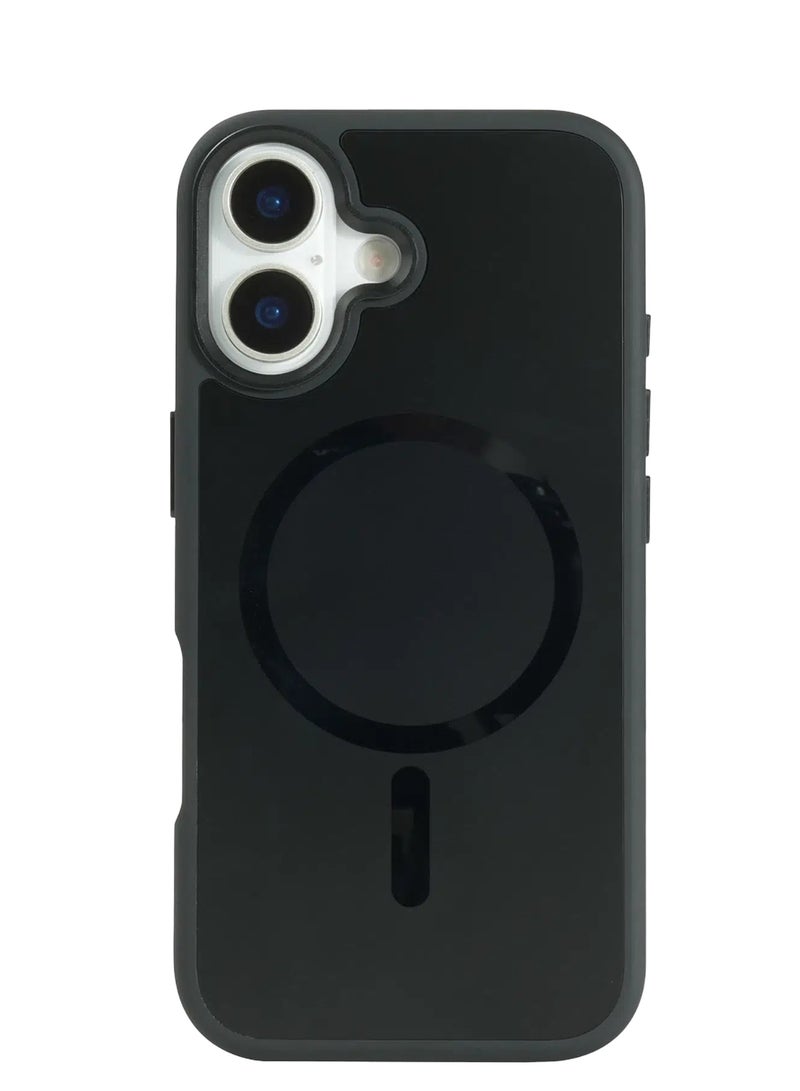 URR IRIS Matte Glass Case for iPhone ‏17 - Black - Image 2
