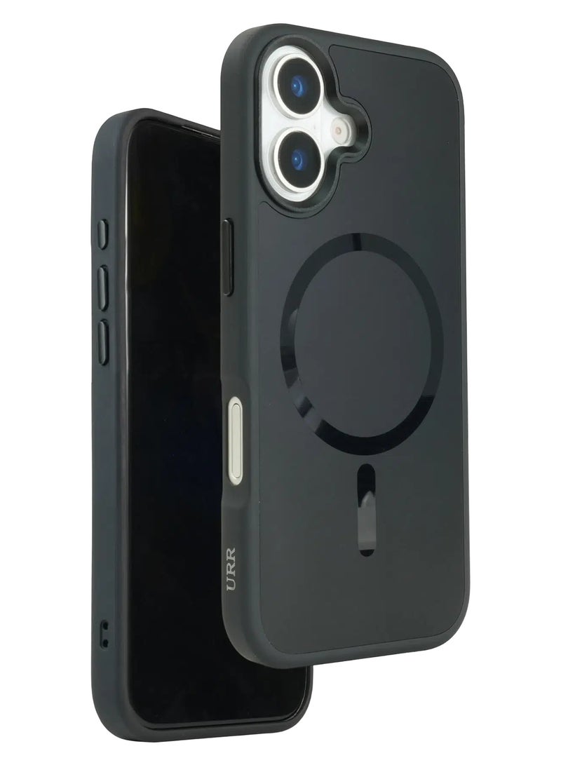 URR IRIS Matte Glass Case for iPhone ‏17 - Black - Image 1