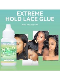 EUNOMIA Bold Hold Lace Bold Hold Extreme Hold Glue Lace Bond Glue No Latex Waterproof Sweatproof Maintain 5 Days Bold Hold Lace Adhesive Gelly Strong Hold Remove Residue and Dirt Wig Glue 38ml  - Image 5