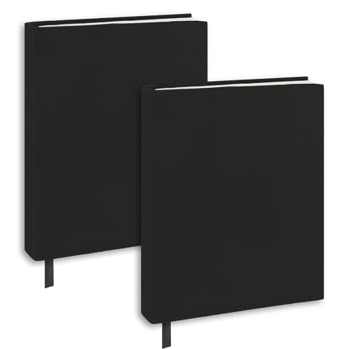 KICNIC Black Book Covers 2 Pack, 6"x9" Stretchable Book Sox Suitable for Most Hardcover Books, Up to 8.5”X9.5”,Washable and Reusable Protective Cover for Textbooks - Image 1