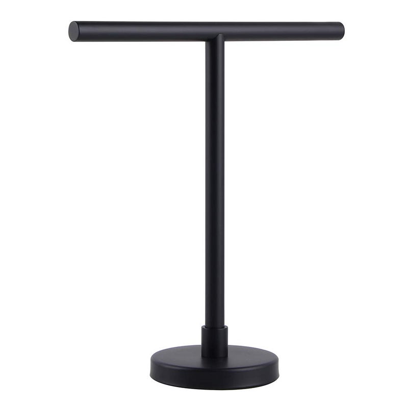 GERZWY GERZWY Modern Hand Towel Holder Tree Rack Free Standing SUS 304 Stainless Steel Countertop Towel Ring Matte Black DZY06BK 