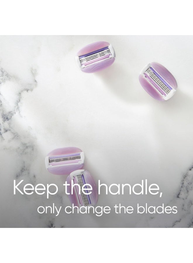 Gillette Venus ComfortGlide Spa Breeze Razor Blades Women, Pack of 4 - Image 4
