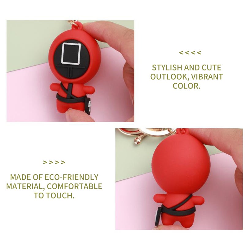 Keychain Pendant Hanging Ornament for Bags/Keys Auto Interior Decoration Game Figure Doll Key Ring Cute Character Key Chain, Type 5 - Image 3