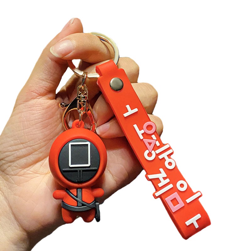 Keychain Pendant Hanging Ornament for Bags/Keys Auto Interior Decoration Game Figure Doll Key Ring Cute Character Key Chain, Type 5 - Image 1