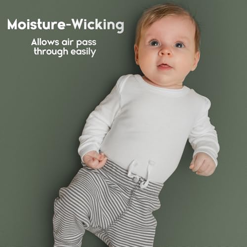 YOOFOSS شراشف يوفس لسرير اللعب، شراشف سرير ميني 2-Pack لماتريس سرير اللعب، شراشف مرنة، ناعمة وقابلة للتنفس رمادي-أخضر+ثعلب - Image 5