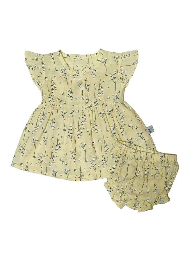 BabyShoora - Baby Girls Dress With Bloomers - Image 1