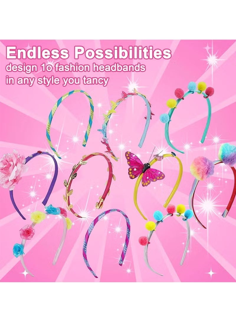 ColaBear Headband Making Kit, DIY Headband Making Kit for Girls,Arts and Crafts for Kids Ages 5+,Girls Hair Accessories for Kids, Fashion Crafts Set for Girls - Image 4