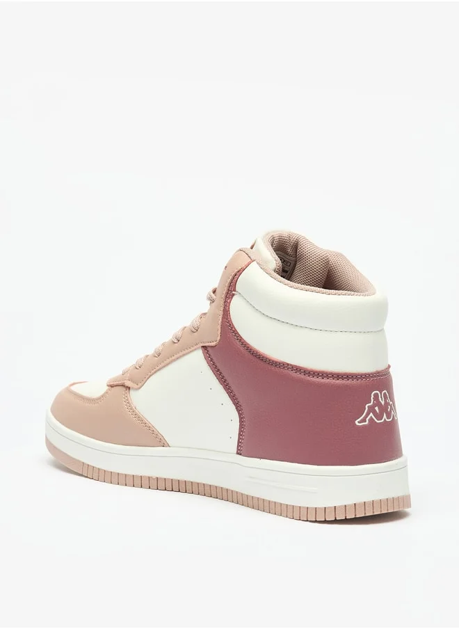 Kappa Women's Panelled High Top Sneakers with Lace-Up Closure