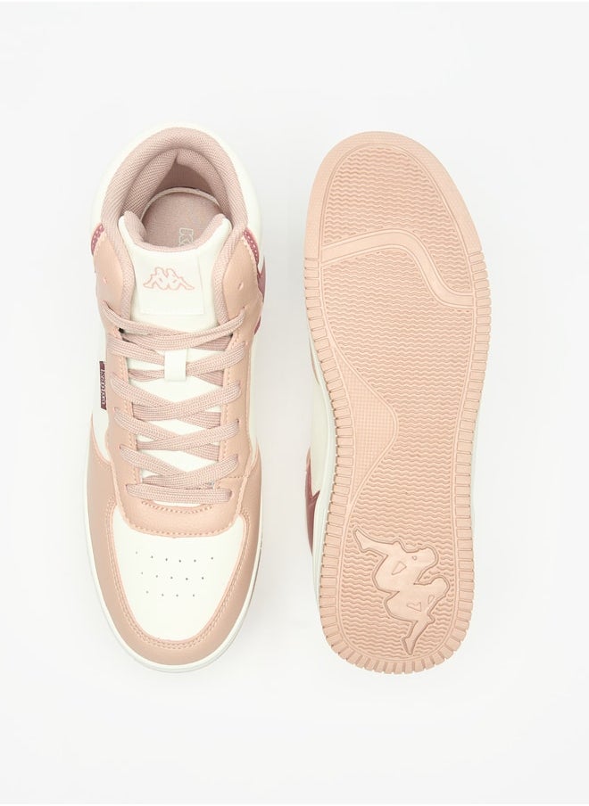 Kappa Women's Panelled High Top Sneakers with Lace-Up Closure  - Image 4