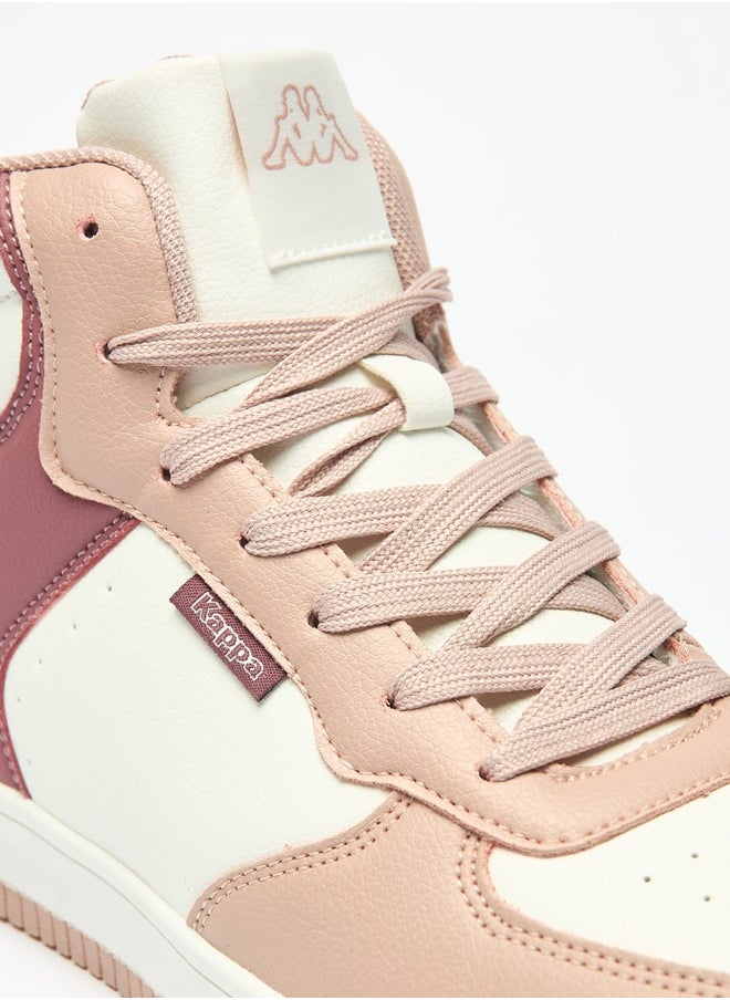 Kappa Women's Panelled High Top Sneakers with Lace-Up Closure  - Image 5