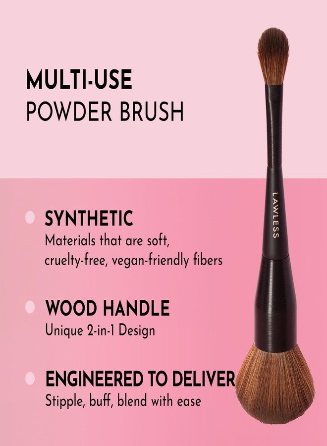 LAWLESS Women's Dual Ended Powder Brush, 1 Count - Image 2