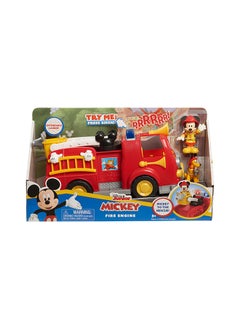 MICKEY MOUSE Disney Junior Mickey Mouse Mickey’s Fire Engine, Fire Truck Toy with Lights and Sounds  - Image 1