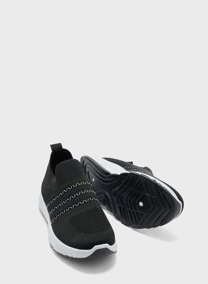 Ginger Zig Zag Detail Comfort Shoe