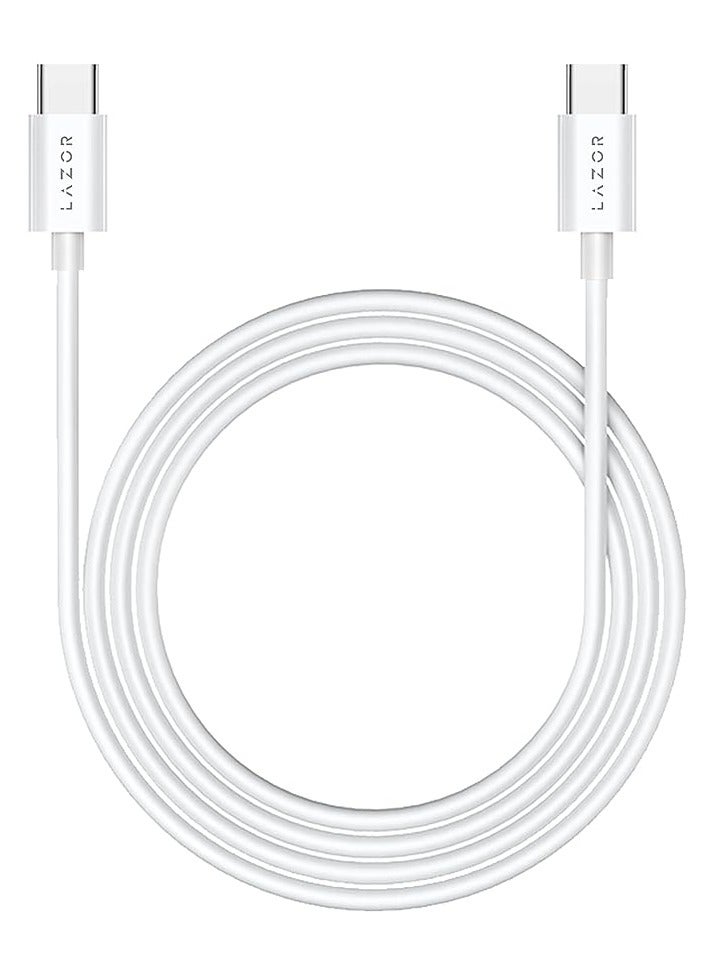 LAZOR Bolt CL76 Type-C to Lightning 20W PD Fast Charging Cable, OTG data synchronization, SR Cabled bending control,1M,Gray - Image 1