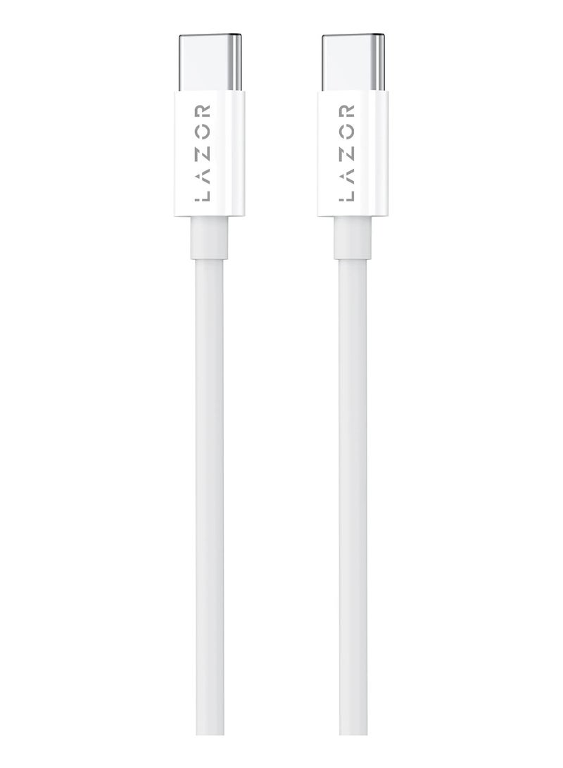LAZOR Bolt CL76 Type-C to Lightning 20W PD Fast Charging Cable, OTG data synchronization, SR Cabled bending control,1M,Gray - Image 2