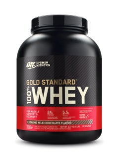 Gold Standard 100% Whey Protein Powder, for Muscle Support & Recovery, Primary Source Whey Protein Isolate - Extreme Milk Chocolate, 2.27 Kgs (5 lbs), 70 Servings