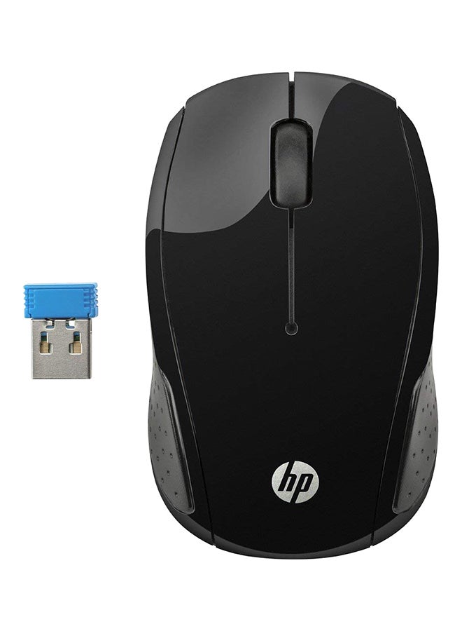 HP ماوس ضوئي لاسلكي 200 أسود - Image 1