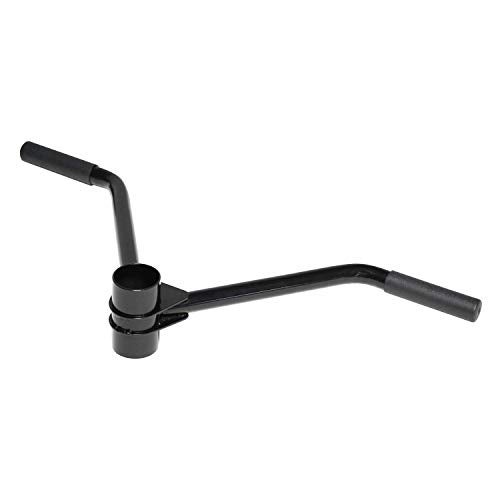 CAP Barbell PRO Straight TBar Row Attachment for 2Inch Olympic Bar Black