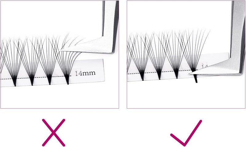 FADLASH Lash Extension 10D 0.07 Premade Fans Eyelash Extensions D Curl Mix Tray Volume Short Stem (10D-0.07-D, 8-14mm Mix) - Image 5