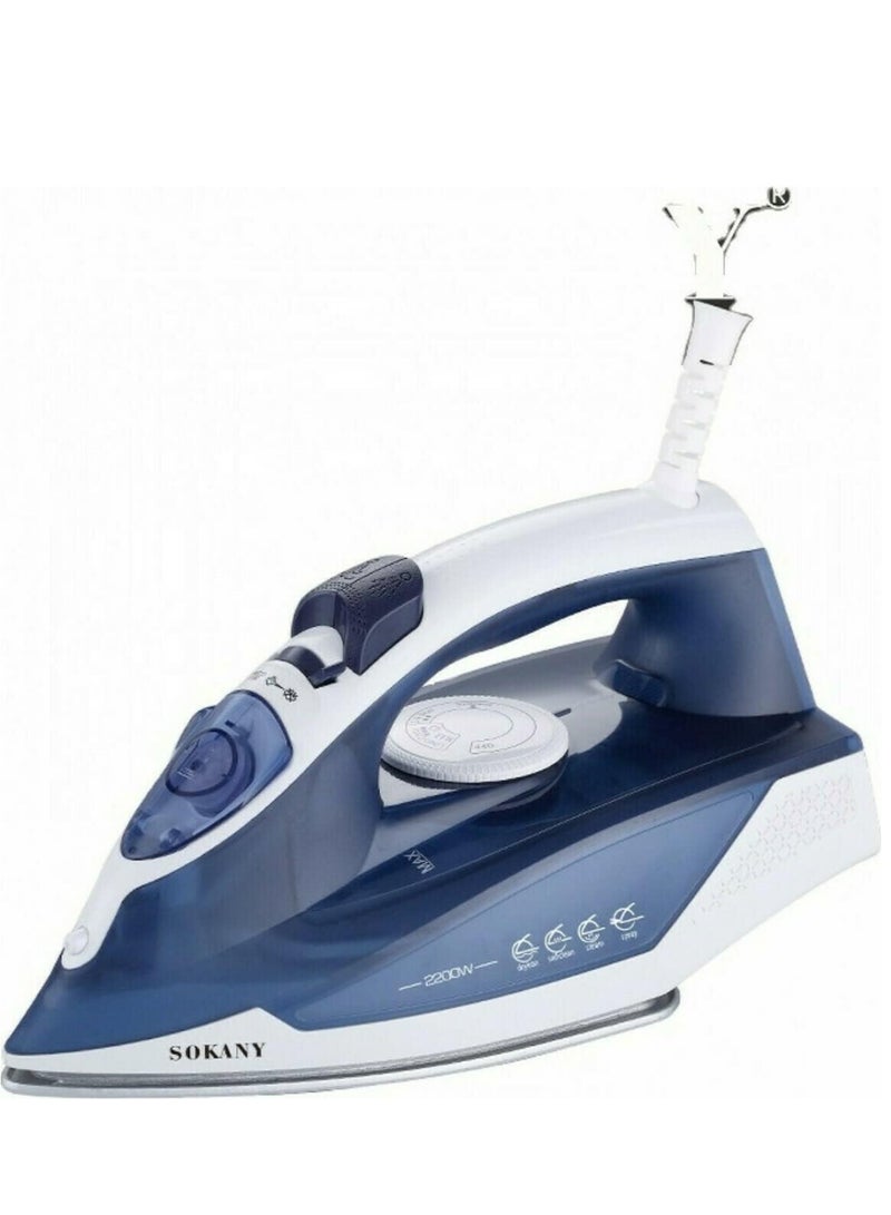 sokany Sokany PL-278 Steam Iron Steam Control Spray Function 2200W - Image 1