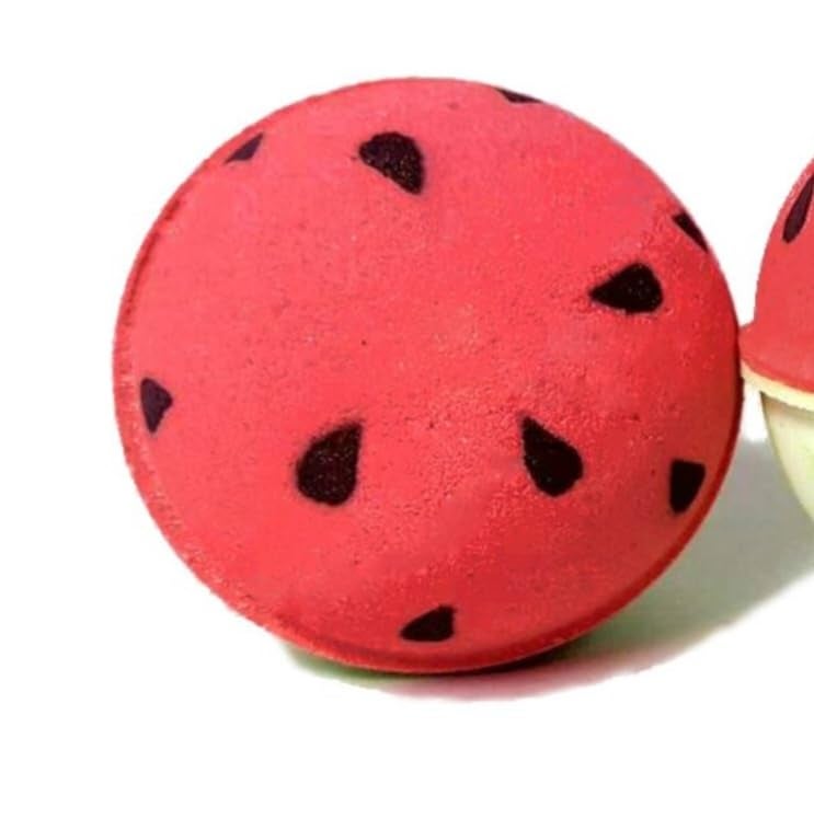 E_Glaze Eglaze Watermelon Bath Bombs Kids Friendly Bath Bomb Special Bath Bomb Vegan Skin Safe set of 2 120gm each  - Image 3