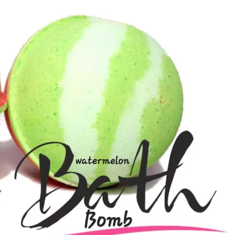 E_Glaze Eglaze Watermelon Bath Bombs Kids Friendly Bath Bomb Special Bath Bomb Vegan Skin Safe set of 2 120gm each  - Image 4