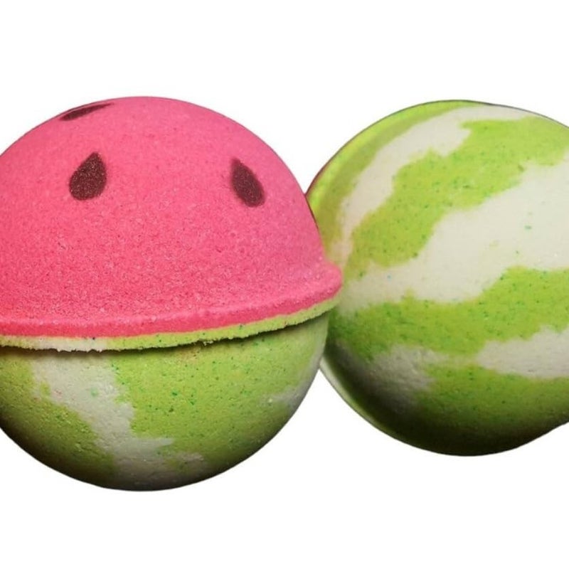 E_Glaze Eglaze Watermelon Bath Bombs Kids Friendly Bath Bomb Special Bath Bomb Vegan Skin Safe set of 2 120gm each  - Image 2