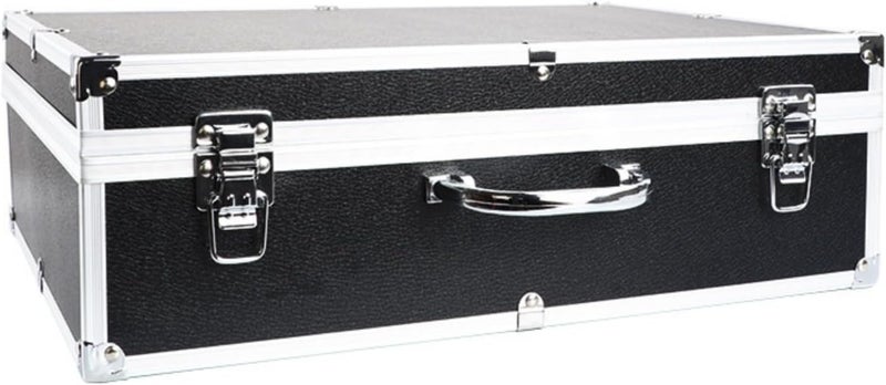 Portable Microphone Box Outdoor Speakers Holder Case Carry Suitcases Holders Aluminum Storage Microphone - Image 4