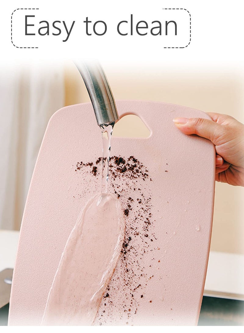 KASTWAVE Kitchen Cutting Boards, Plastic Cutting Boards Set of 3 Non-Slip Backs and Dishwasher Safe, BPA Free Safe Cutting Boards, Easy to Clean Suitable for Meat, Vegetables, Fruits, Many Sizes - Image 3