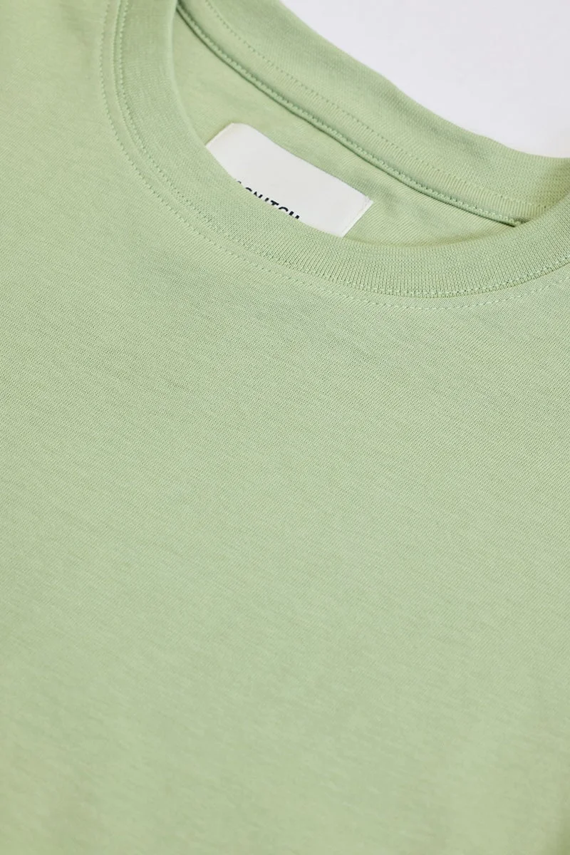 SNITCH Core Lab Light Green Regular Fit T-Shirt