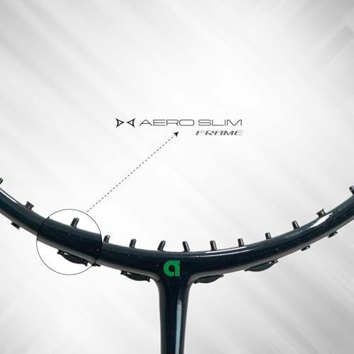 Apacs Duplex Power 55 (56G | World’s Lightest | 32LBS | Copper Fuse Tech for Reduced Vibration) 50T Carbon Fibre Badminton Racket with Full Cover (Navy) - Image 2