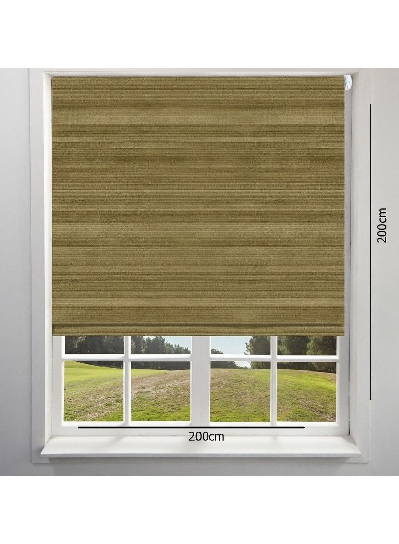 Home Gallery Sunlight roller blinds Half Shading 200*200 cm Brown - Image 1
