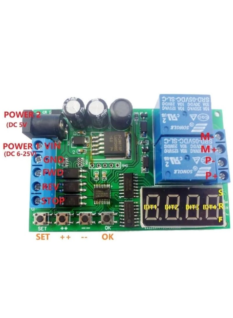 IO53A02 5-24V Multi-Functional Motor Forward and Reverse Controller Time Control Relay Switch - Image 2