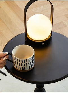 Generic Side Table, Round Living Room Sofa End Table, Metal Bedside Small Desk Stand, Movable Nightstand, Modern Corner Tea Table, Rustic Style Acdent Tables, Bedroom, Office & Balcony, Easy to Assemble  - Image 5