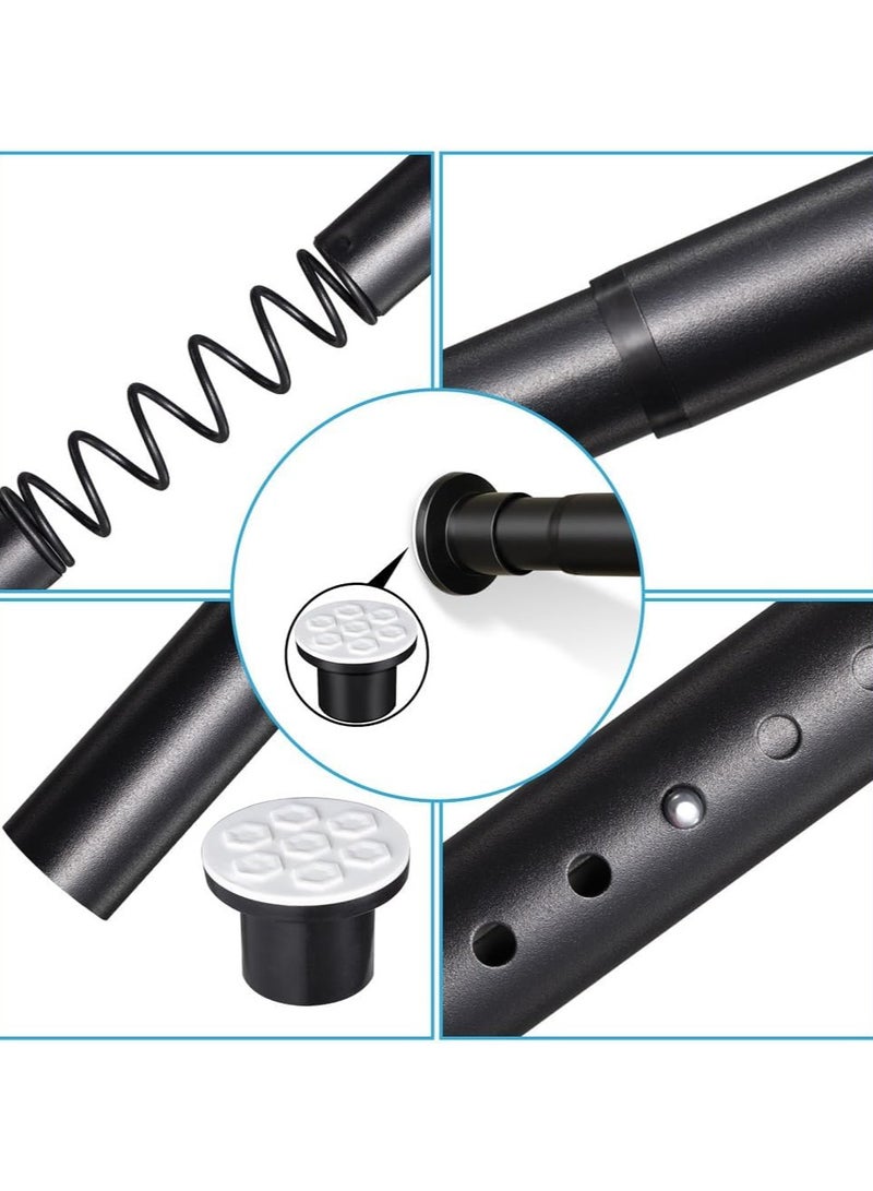 INSIJAM Tension Shower Curtain Rod Adjustable Window Curtain Rod Heavy Duty Closet Tension Rod Adjustable Hanging Clothes Organizer for Bathroom Wardrobe Balcony Closet Rods No Drilling Room Divider Rack - Image 5