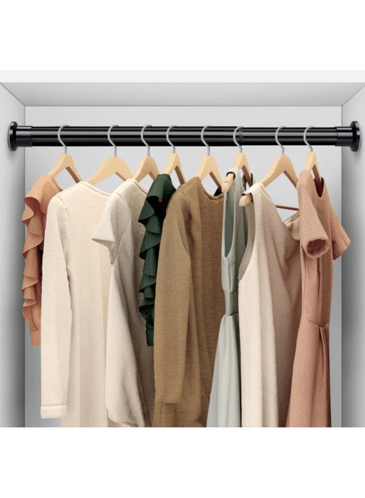 INSIJAM Tension Shower Curtain Rod Adjustable Window Curtain Rod Heavy Duty Closet Tension Rod Adjustable Hanging Clothes Organizer for Bathroom Wardrobe Balcony Closet Rods No Drilling Room Divider Rack - Image 3