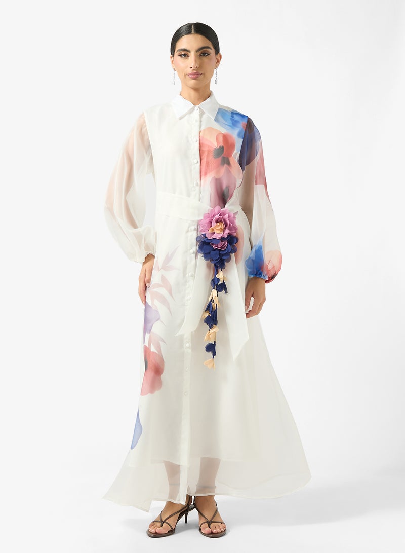 خزانة فستان بطبعة زهور - Image 1