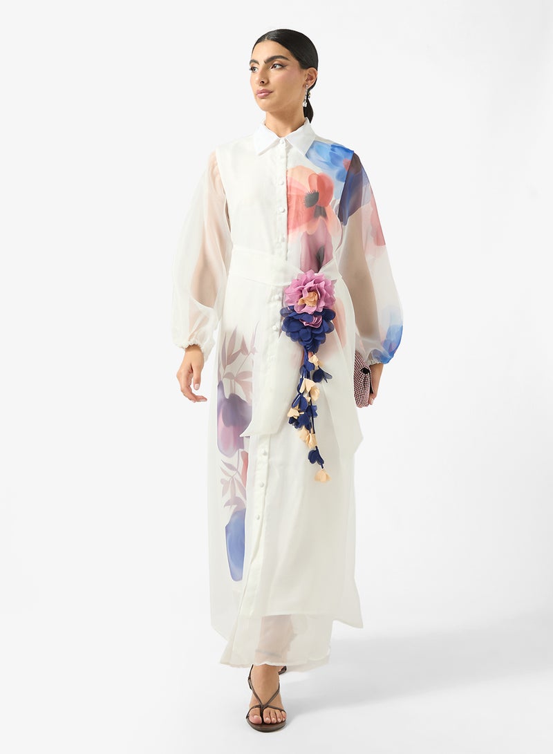 خزانة فستان بطبعة زهور - Image 4