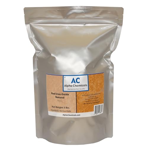 Alpha Chemicals أكسيد الحديد الأحمر - Fe2O3 - طبيعي - 5 أرطال - Image 4
