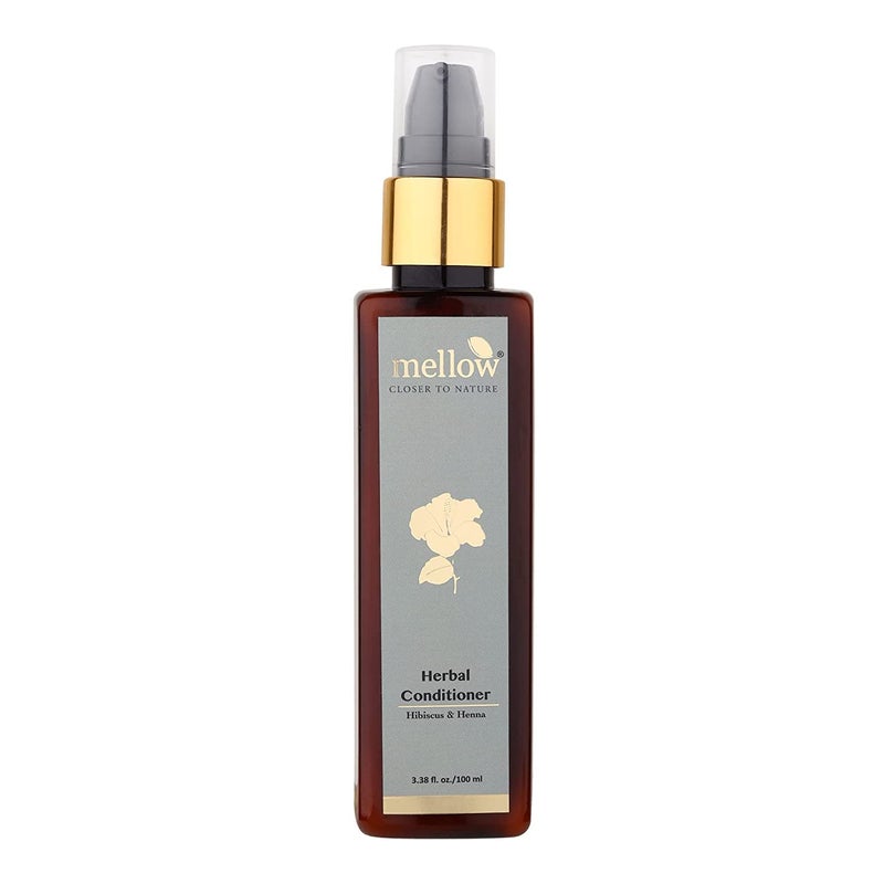 Mellow Bhringraj Shampoo and Hibiscus Conditioner 100ml each for strong smooth shiny hair helps in reducing hair fall For all hair types No Toxic Chemicals - Image 2