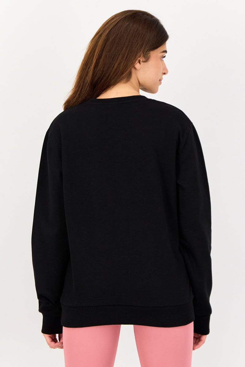 Ellesse Women Sportswear Fit Long Sleeve Outdoor Sweatshirt, Black - Image 4