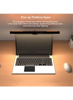 Alruht Computer Monitor Lamp, 7 RGB Light Modes, Eye Caring, No Screen Glare Monitor Light, Dimmable, 3 Color Temperature, Atmosphere Desk Lamp for Office, Study, E-Sports  - Image 4