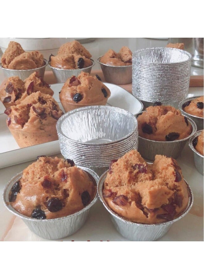 Disposable Steamed Cake Bowl High Temperature Resistant Bowl Cake Mold For Steamer Oyster Tray Cake Tin Paper Cup Commercial Use-Specifications - Image 1